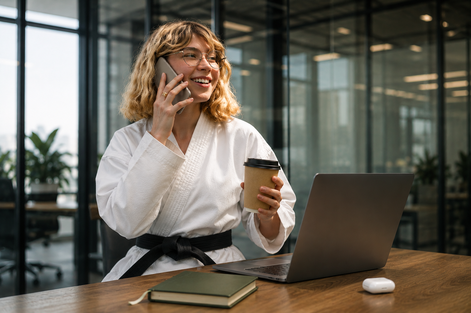 Manager preparing evidence and interests for a difficult negotiation